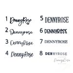 Feliratozott 8 db-os utazó sminkecset készlet