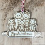 Mézeskalács család -  2 felnőtt + 5 gyerek
