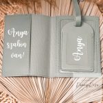"ANYA" - Útlevéltartó és bőrönd biléta szett 