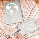 "ANYA" - Útlevéltartó és bőrönd biléta szett 